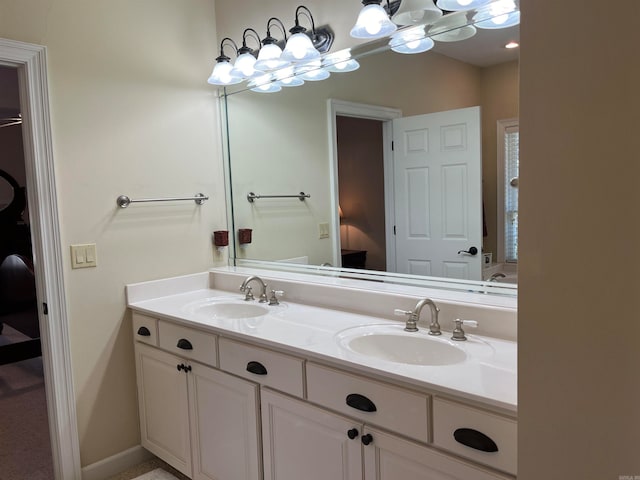 bathroom featuring vanity