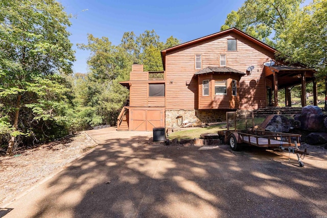 6 Aviation Way, Heber Springs, AR 72543 - back of property featuring a chimney