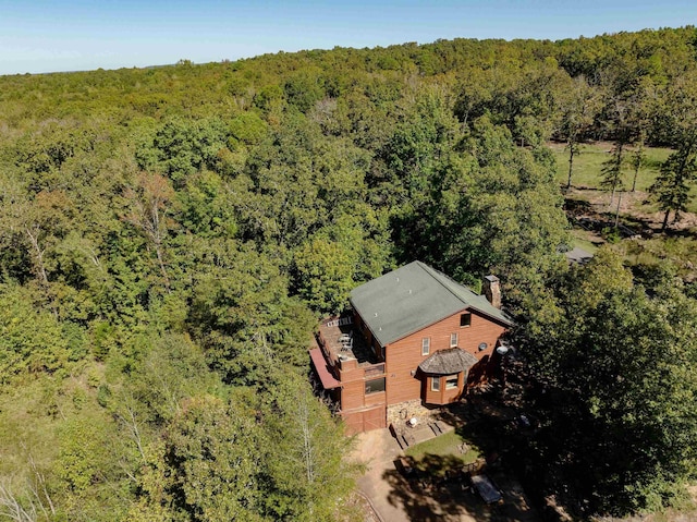 6 Aviation Way, Heber Springs, AR 72543 - bird's eye view featuring a forest view