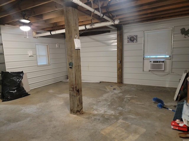 garage featuring cooling unit