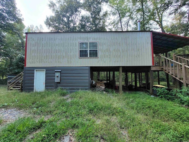 view of rear view of property