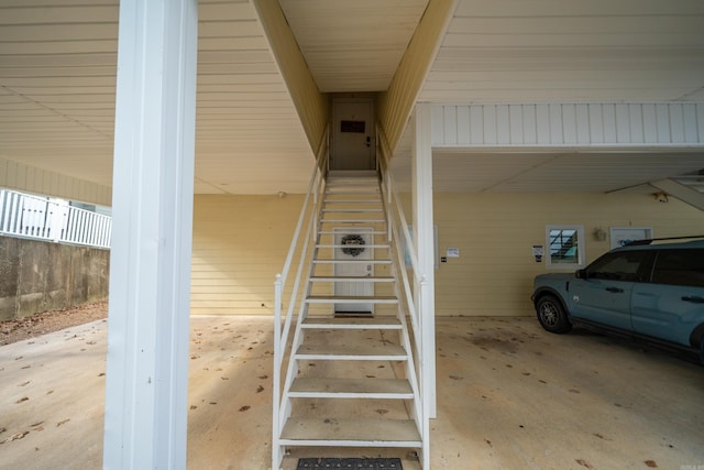 view of staircase