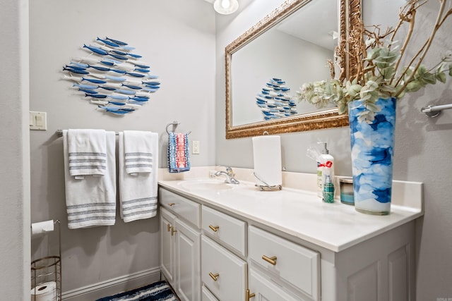 bathroom with vanity