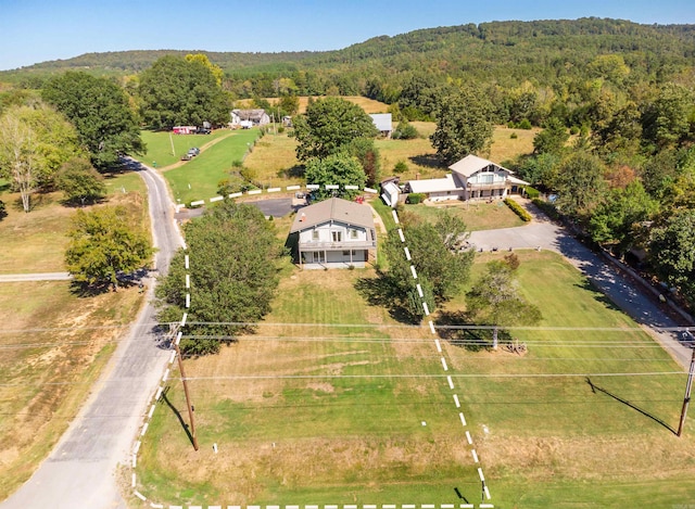 drone / aerial view featuring a rural view