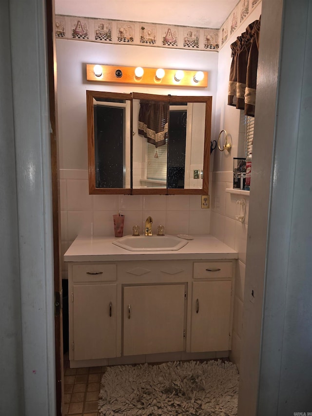 bathroom with vanity