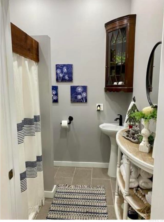 bathroom featuring tile patterned floors