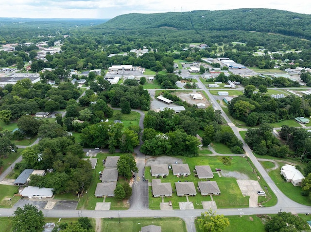 bird's eye view featuring a mountain view