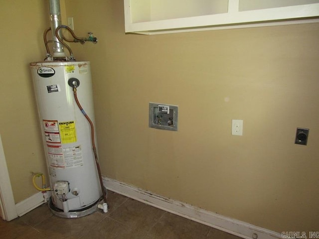 utilities featuring gas water heater