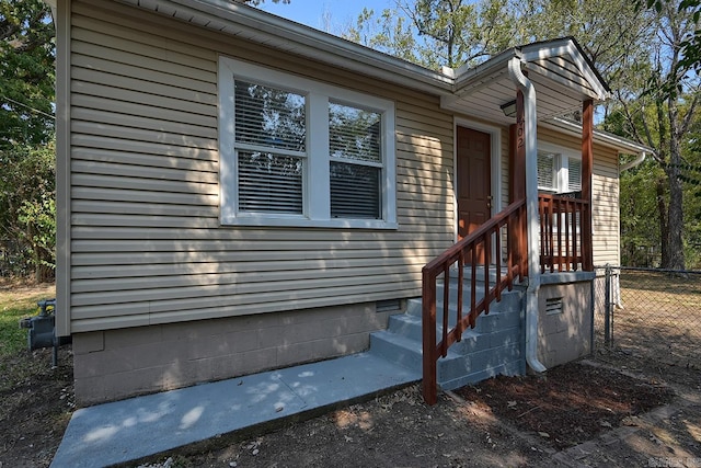 view of property entrance