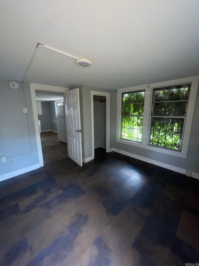 interior space with vaulted ceiling