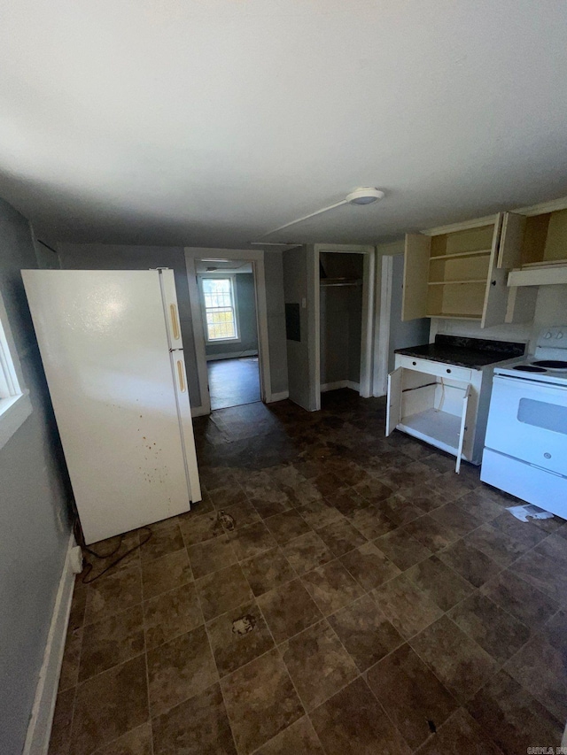 kitchen featuring white appliances