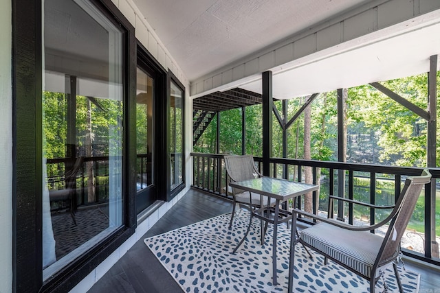 view of sunroom / solarium