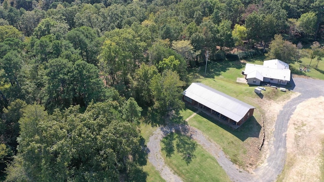3189 Brownsville Rd, Greers Ferry, AR 72067 - aerial view of property's location featuring a heavily wooded area