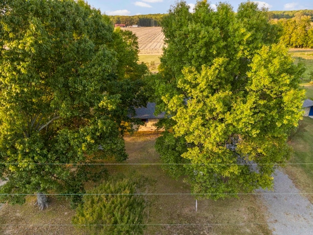 drone / aerial view featuring a rural view