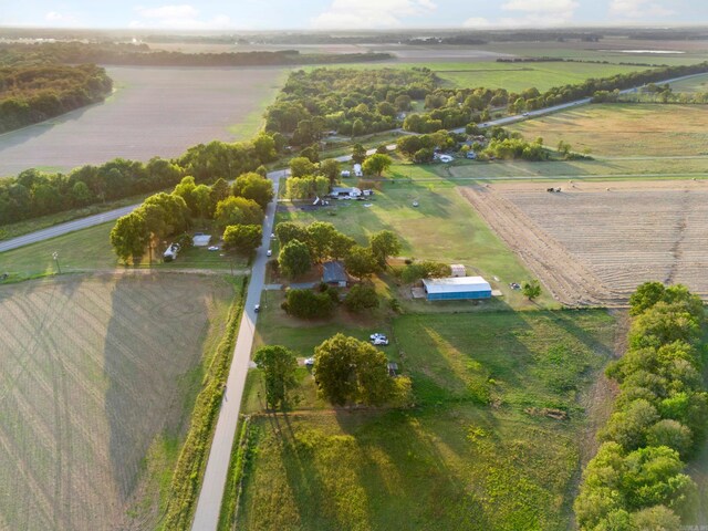 bird's eye view featuring a rural view