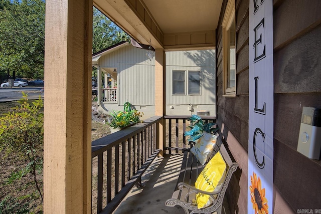 balcony with a porch