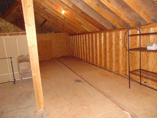 view of attic