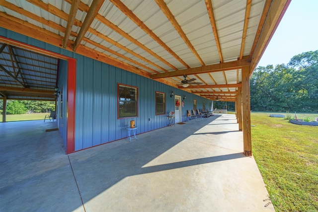 10 Strawberry Valley Rd, Ash Flat, AR 72513 - view of patio featuring a ceiling fan
