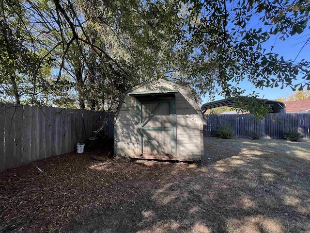 view of outbuilding