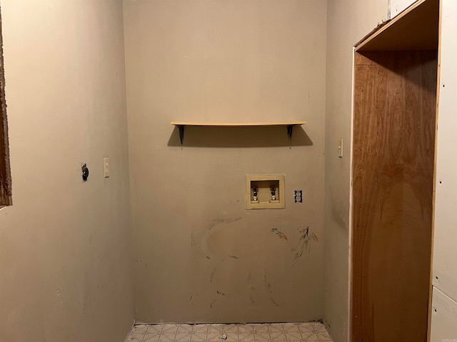 laundry area with hookup for a washing machine