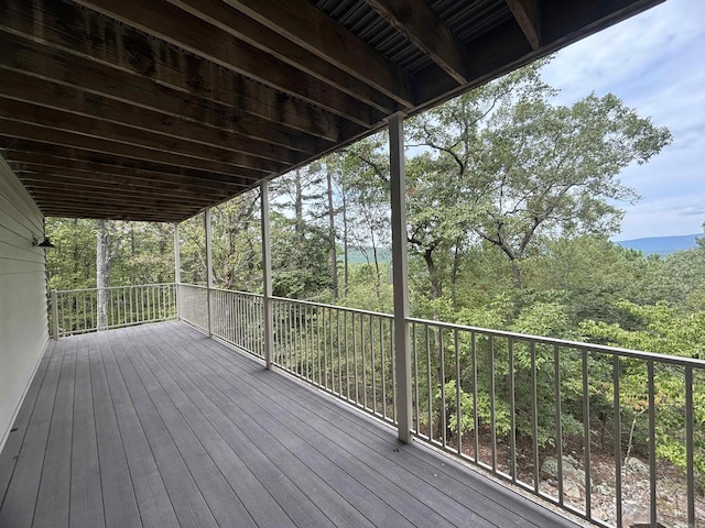 22 Alta Way, Hot Springs Village, AR 71909 - deck with a forest view