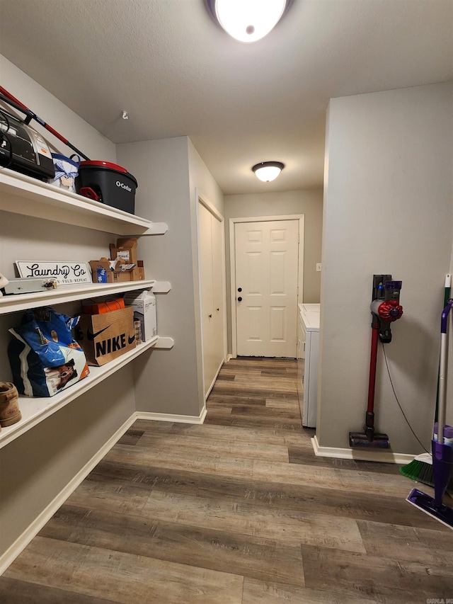 interior space featuring washer / dryer