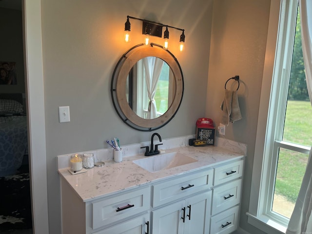 bathroom with vanity