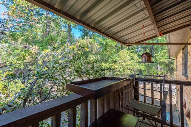 view of balcony