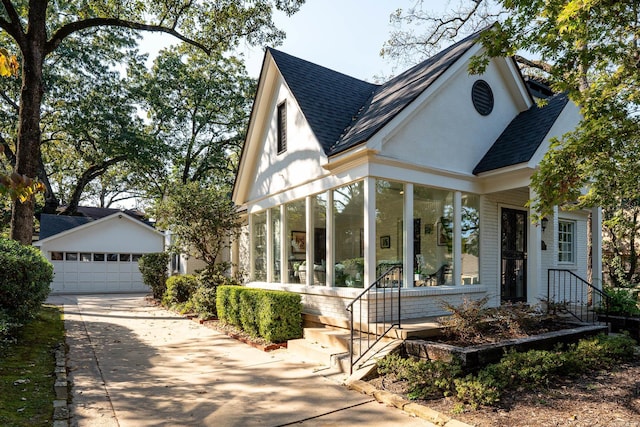 view of front of house with covered porch