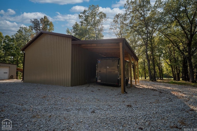 view of outbuilding