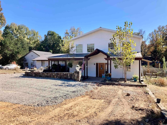 view of front of home