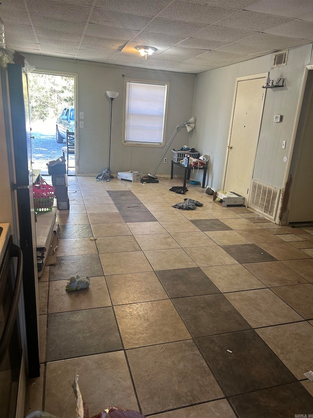 interior space with tile patterned flooring