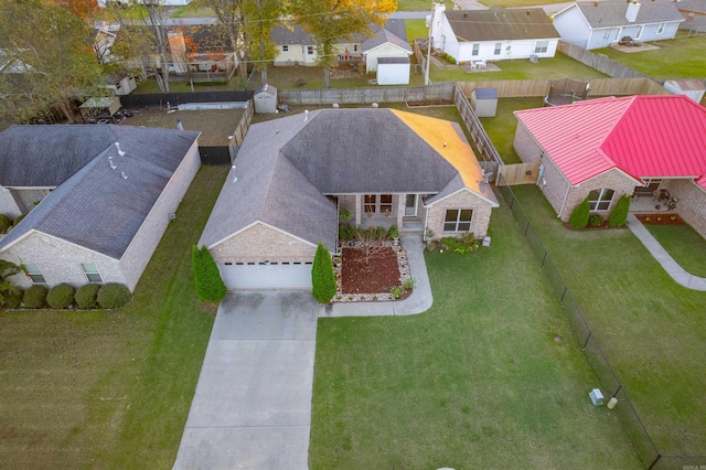 birds eye view of property