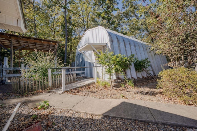 view of outbuilding