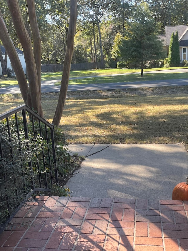 view of yard featuring a patio