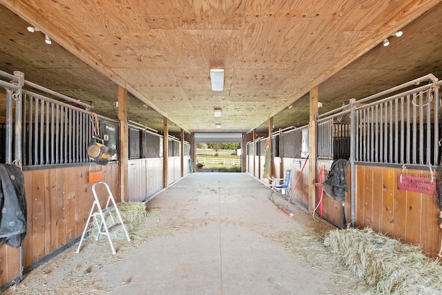 view of horse barn