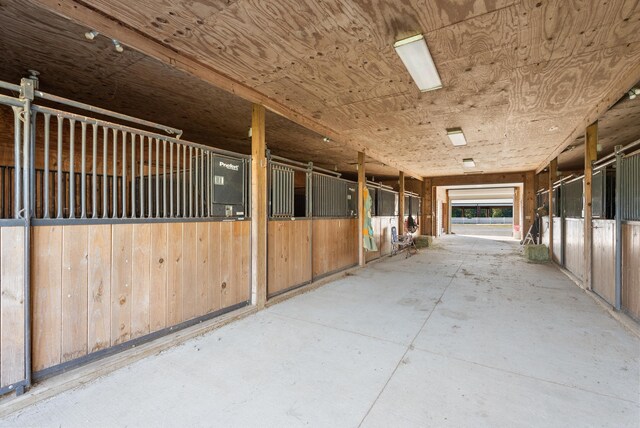 view of horse barn