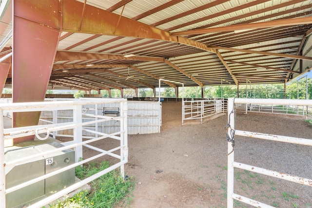 view of horse barn