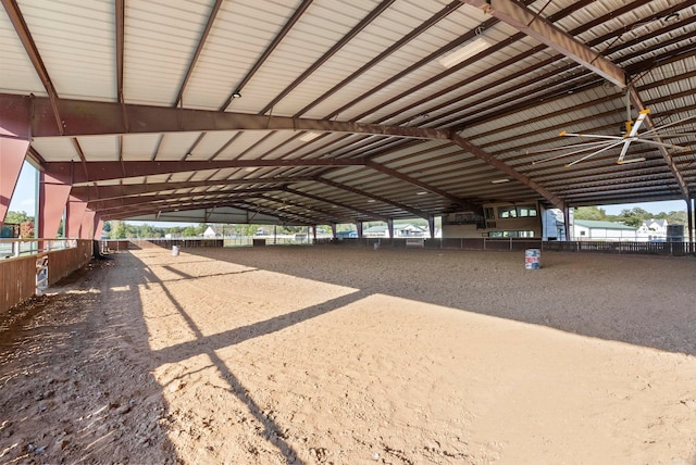 view of horse barn