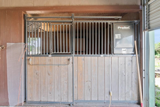 view of horse barn