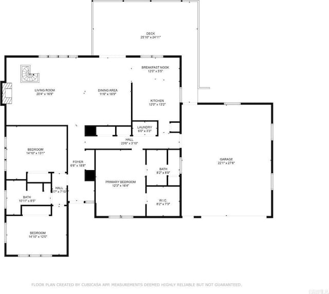 1211 S Edgewater Rd, Horseshoe Bend, AR 72512 - view of floor plan / room layout