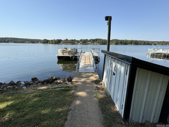 1211 S Edgewater Rd, Horseshoe Bend, AR 72512 - dock area featuring a water view