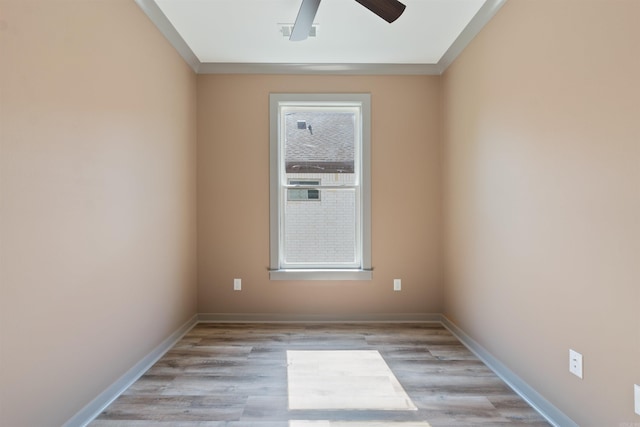 empty room featuring light wood-type flooring