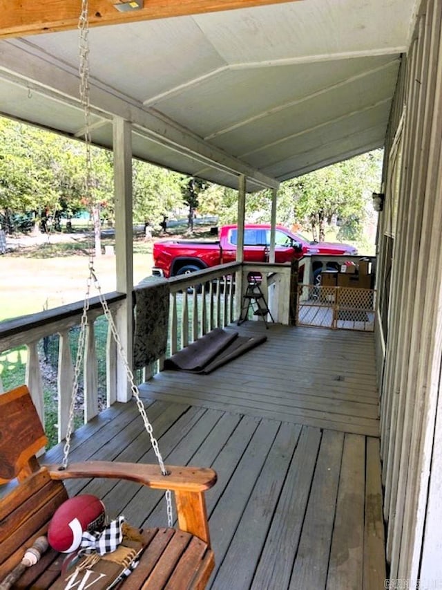 view of wooden terrace