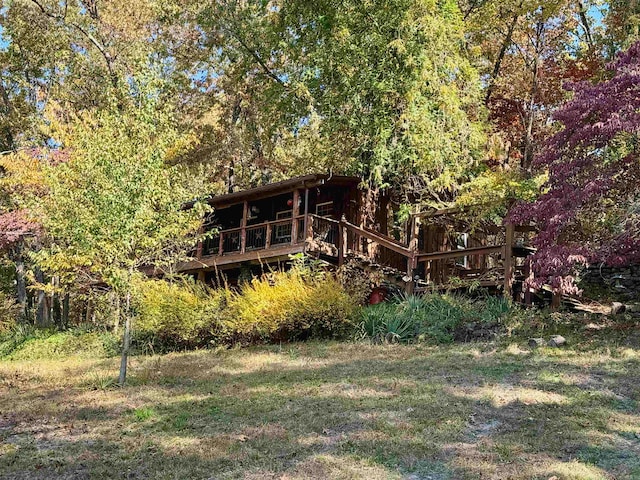 view of rear view of property