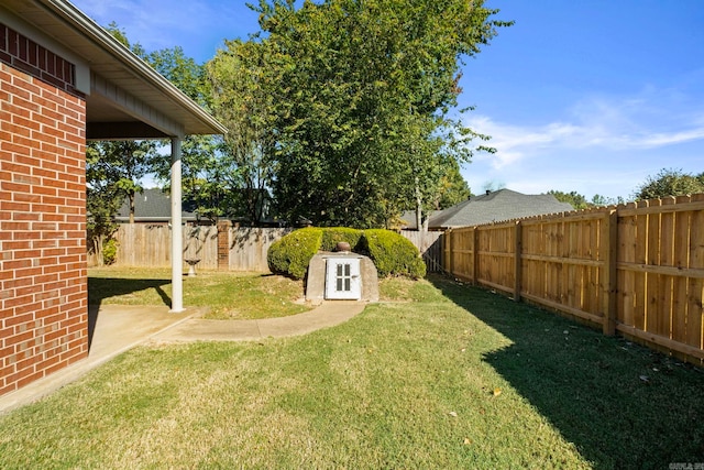 view of yard featuring a patio