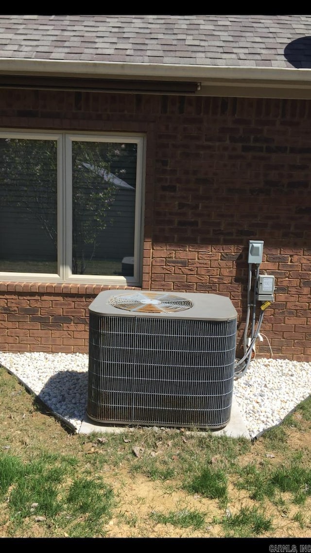 exterior details with central AC unit