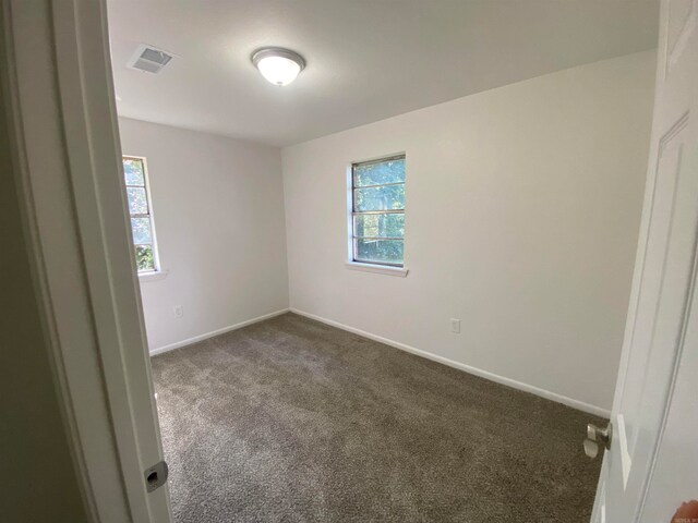 view of carpeted empty room