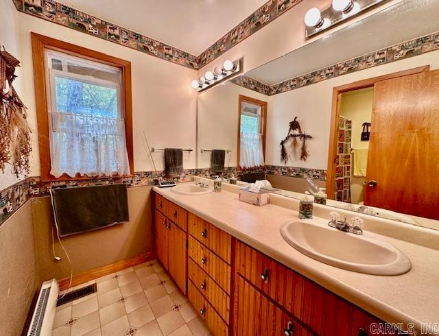 bathroom featuring vanity