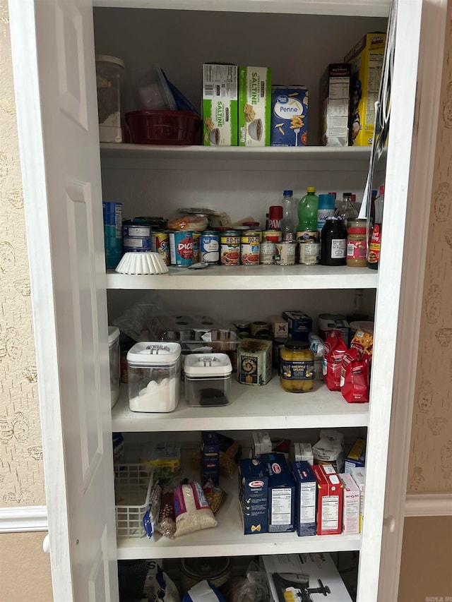 view of pantry